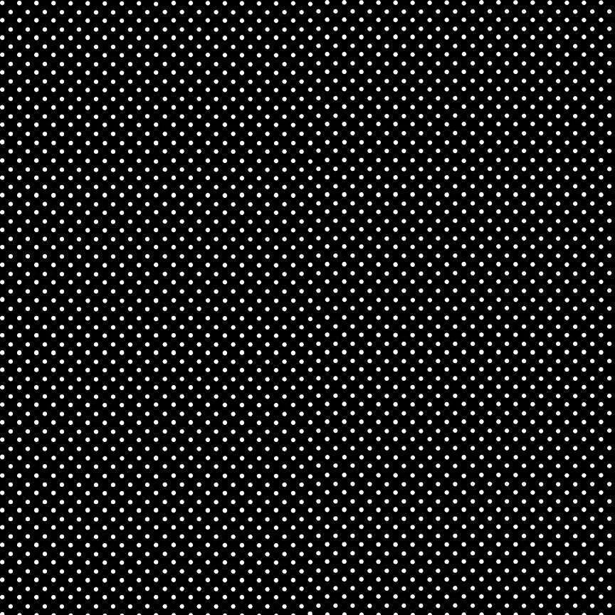 White on Black - Spot on - 100% cotton - Makower