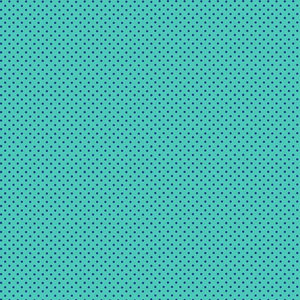 Blue on Turquoise - Spot on - 100% cotton - Makower