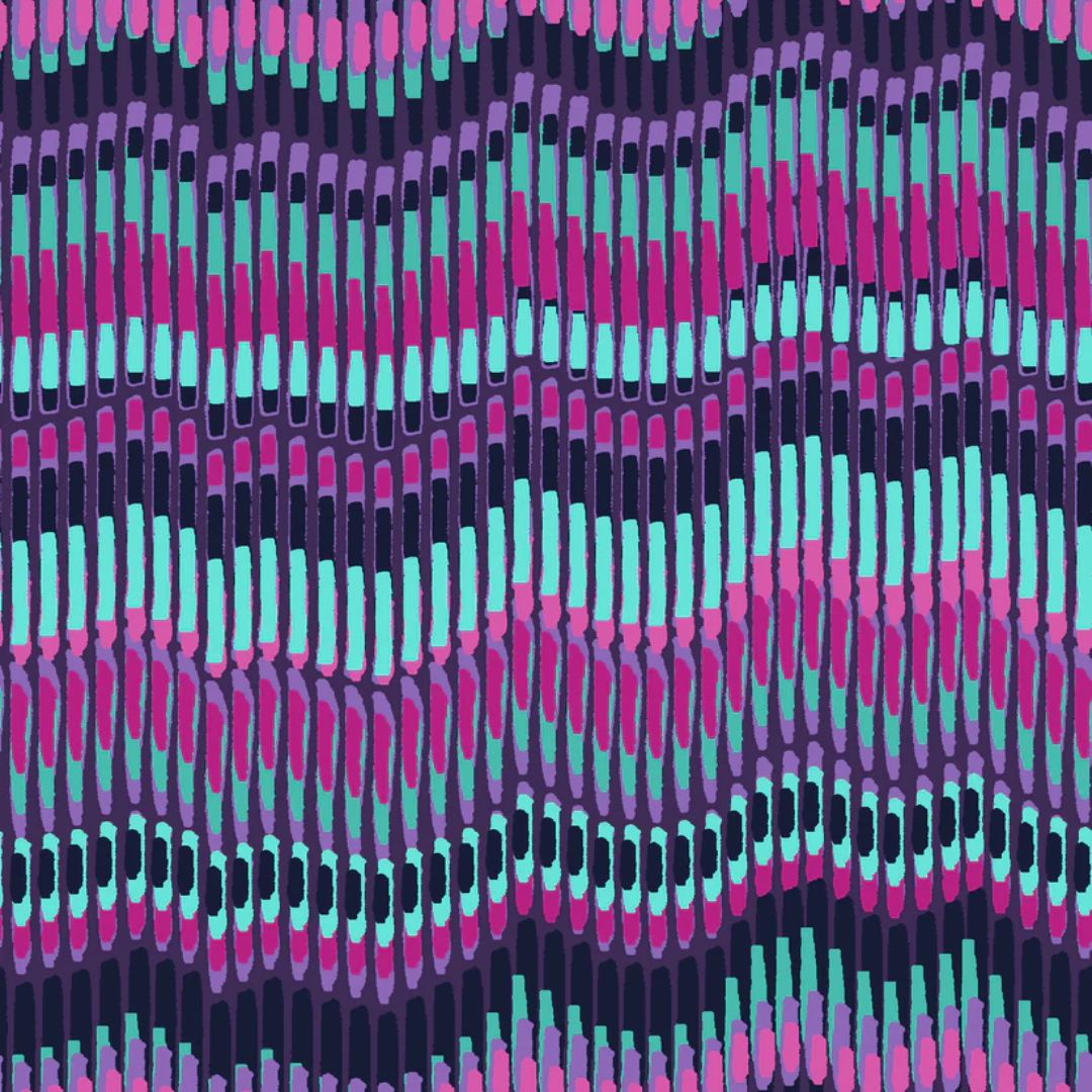 Marble Purple - 100% cotton - Love from Beth