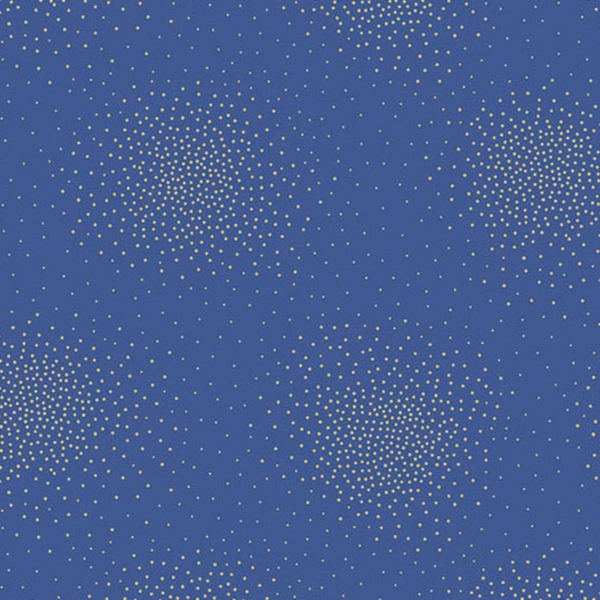 MB2 Royal Blue metallic Spritz by Andover / Makower 100% cotton fabric