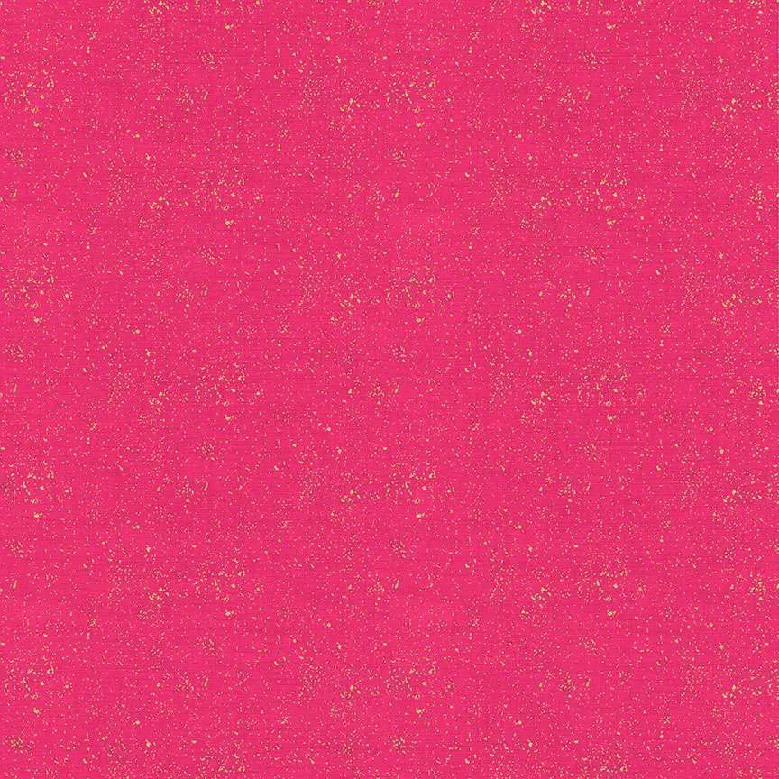 Pink Metallic Linen Texture - 100% cotton - Makower