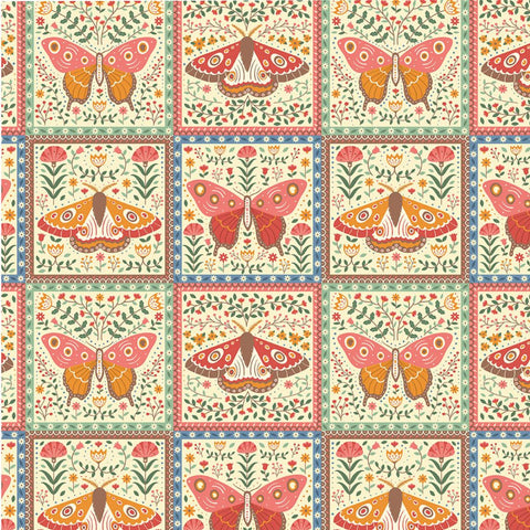 Moth Menagerie - 100% organic cotton - Make + Believe - Butterfly Dreams