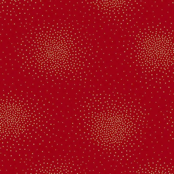 MR1 Santa red metallic Spritz by Andover / Makower 100% cotton fabric