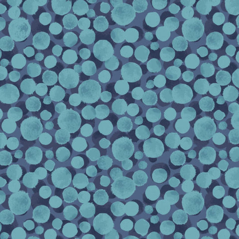 Bumbleberries Multi Blue - BBS9 - 100% cotton - Lewis & Irene - Bumbleberries Seasonal AW25