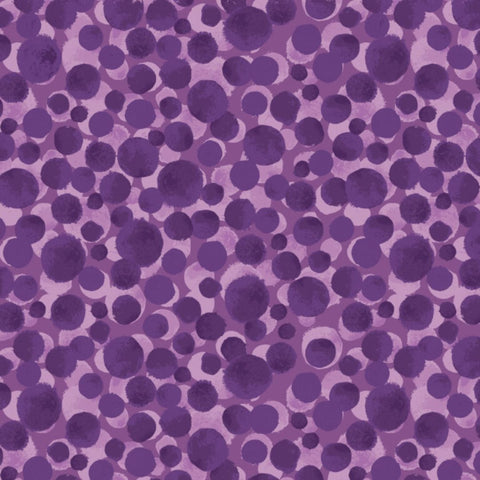 Bumbleberries Multi Purples - BBS14 - 100% cotton - Lewis & Irene - Bumbleberries Seasonal AW25