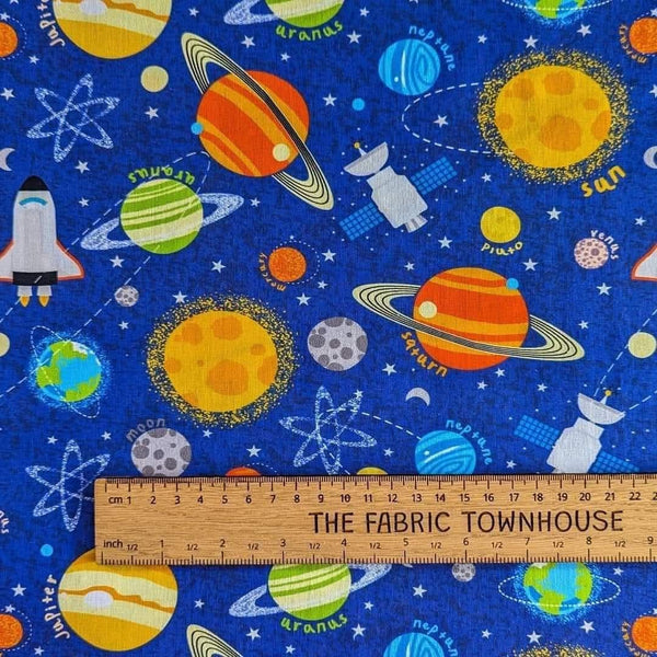 Outer Space 100% cotton fabric