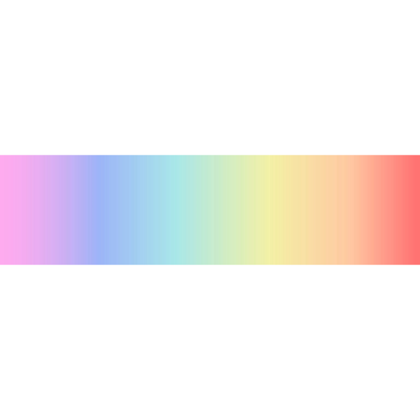 Pastel rainbow ombre - 100% cotton - Lewis & Irene - Omnificent Ombres