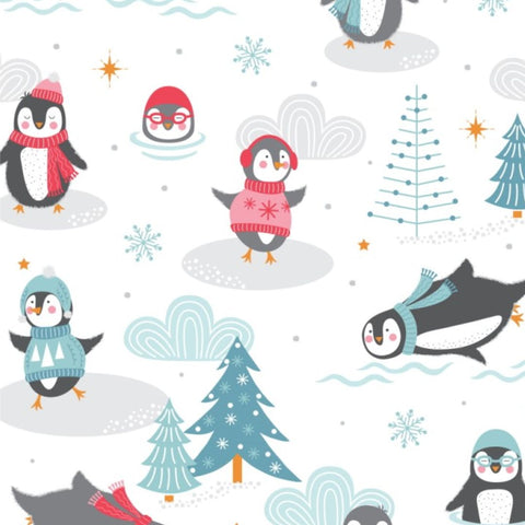 Penguin Island - Polar Pals - 100% cotton - Craft Cotton Co