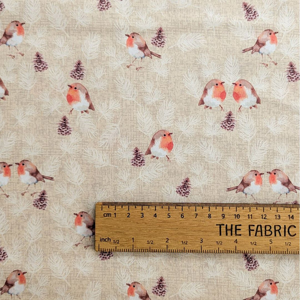 Pine Pair - 100% cotton - Craft Cotton Co - Feathered Foliage by Susan Wheeler