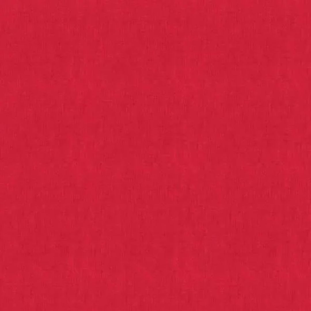 R Red Linen Texture - 100% cotton - Makower - Linen Texture