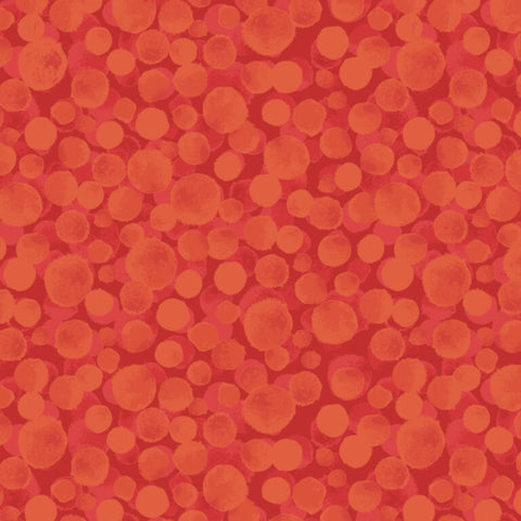 Bumbleberries Red and Rust - BBS7 - 100% cotton - Lewis & Irene - Bumbleberries Seasonal AW25