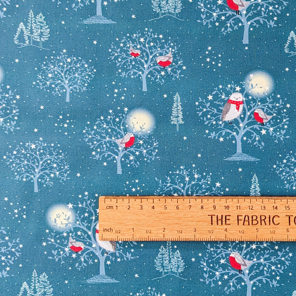 Robin - 100% cotton - Nutex - Winter Moonlight