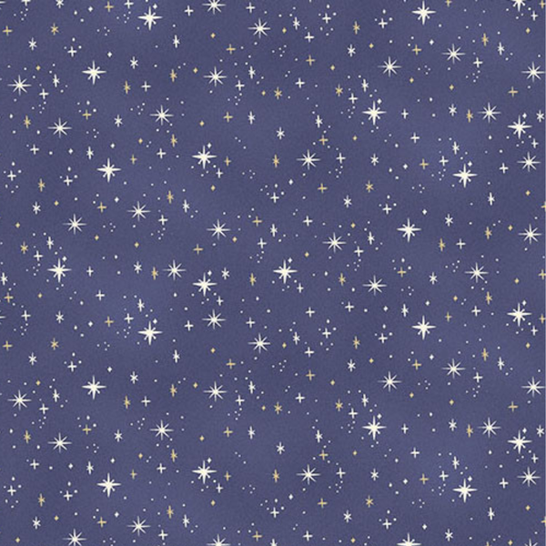 Shimmer Blue - 100% cotton - Makower - Charmed