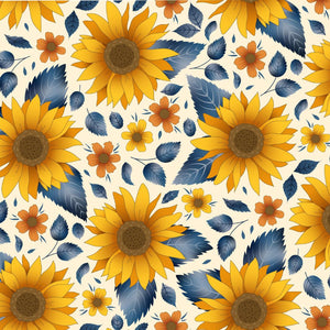 Solar Flare - 100% cotton - Craft Cotton Co - Golden Sunflowers