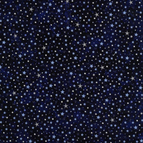 Stars - 100% cotton - Solar System - Nutex