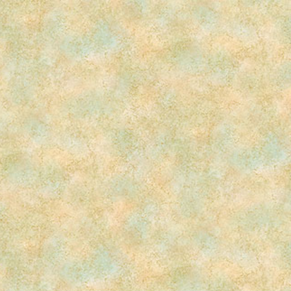 Speckle in Dawn - A mottled, textured surface with a soft blend of pale beige, cream, and light green / blue tones.