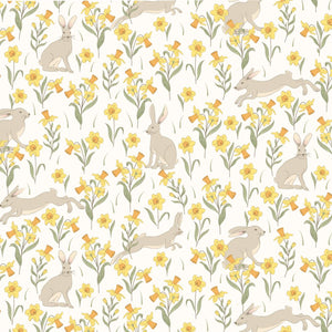 Spring Field - 100% cotton - Craft Cotton Co - Spring Hare