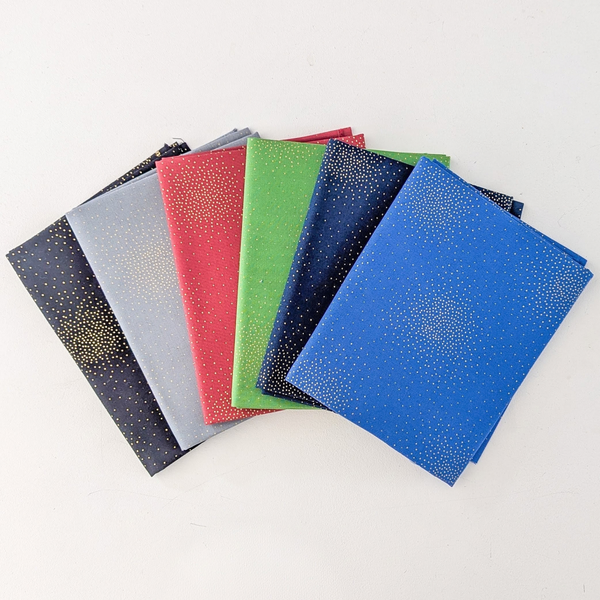 Bundle of 6 half metres from the Spritz Metallic collection by Makower