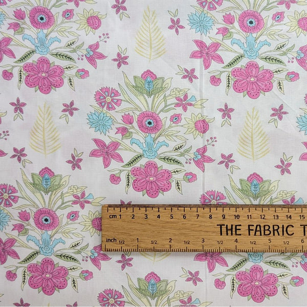 Stencil Flower - 100% organic cotton - Make + Believe - Elephant Festival by Sarah Payne