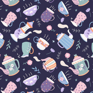 Teapot Toss - 100% cotton - Craft Cotton Co - Botanique Brew