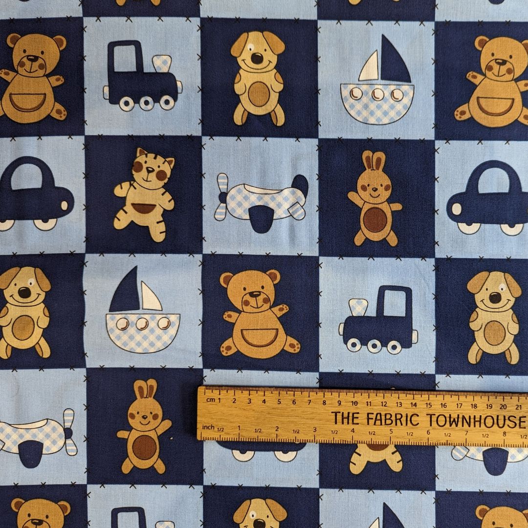 Teddy squares - 100% cotton