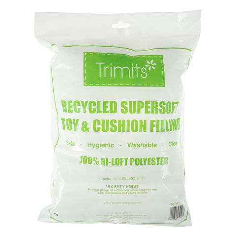 Recycled Supersoft Toy & Cushion Filling - 250g Bag - Trimits