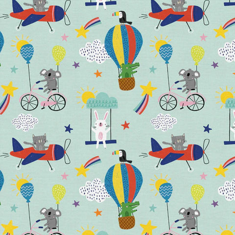 Up in the Sky - 100% cotton - Paintbrush Studio Fabrics - Jungle Love