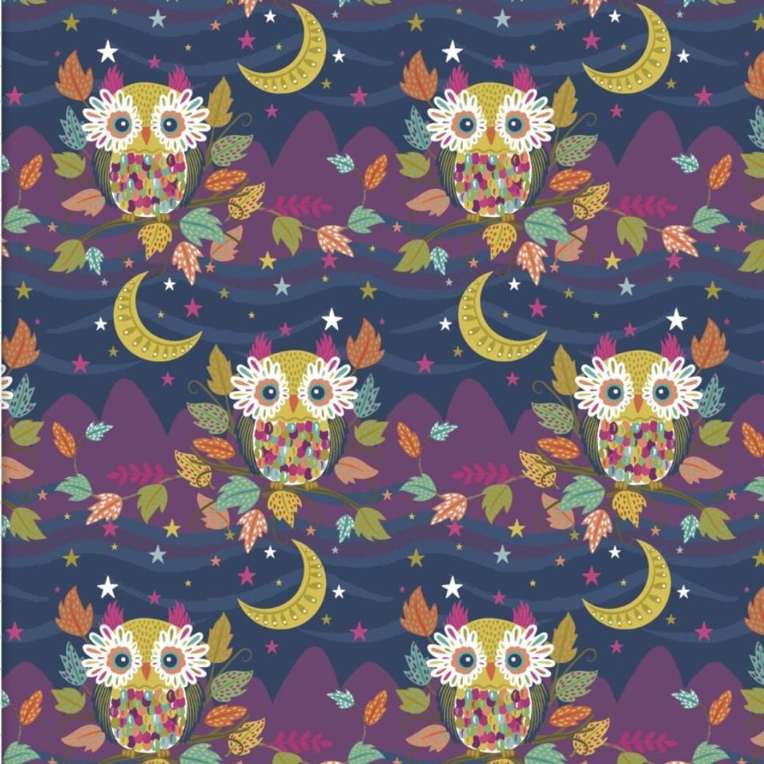 Whimsical Wisdom - 100% cotton - 3 Wishes - Living Wild by Lisa Perry