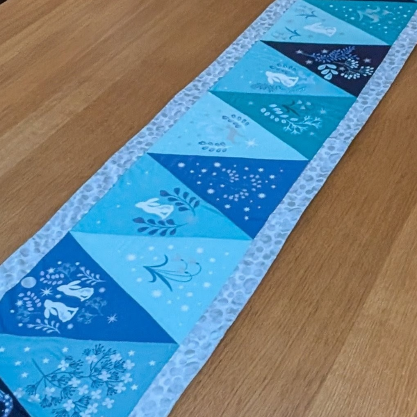 A Winters Moon Table Runner - panel or kit - Lewis and Irene