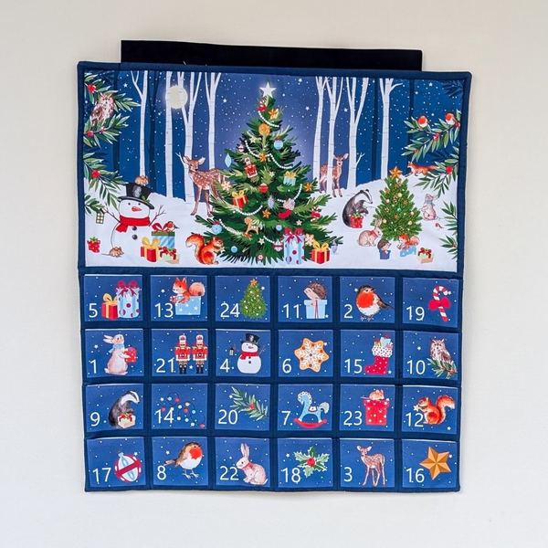 Example of completed advent calendar