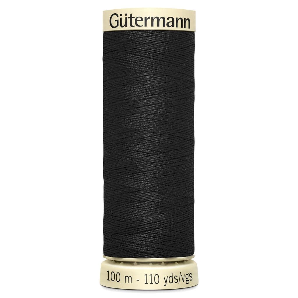 Gutermann Black Sew All Thread 100m (000)