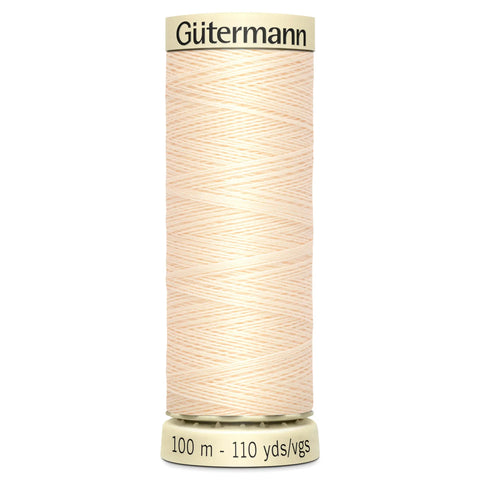 Gutermann Cream Sew All Thread 100m (414)