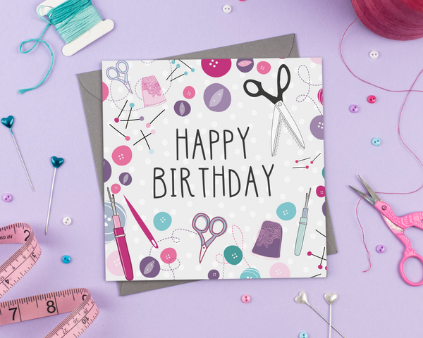 Happy birthday - Greeting Card - Two For Joy Illustration