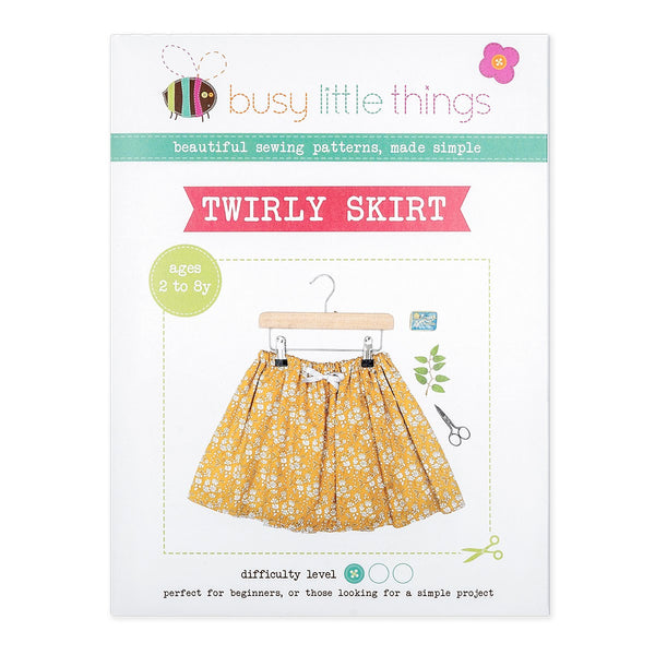 Twirly Skirt sewing pattern (Age 2 to 8 years) - Busy Little Things