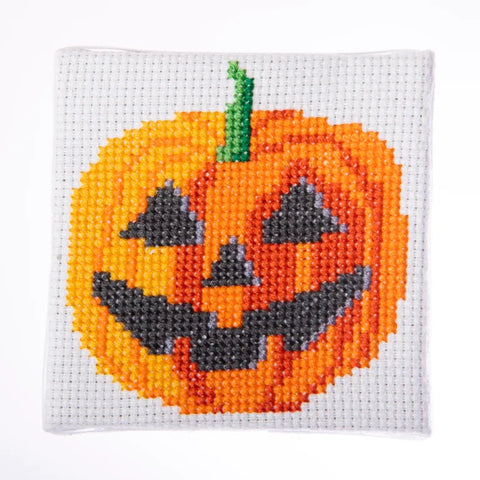 Pumpkin - Mini Cross Stitch Kit - Stitchfinity