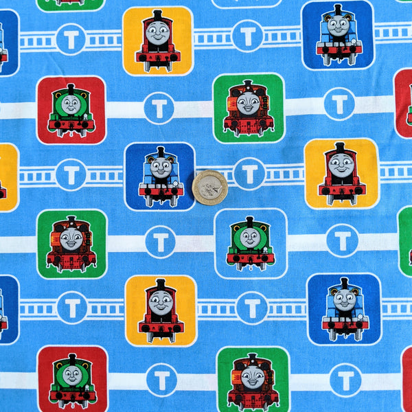 Thomas blocks - 100% cotton - Thomas the Tank Engine and Friends