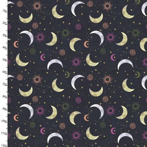 Moonlight crescent - 100% cotton - 3 Wishes - Moonlight by Jennifer Ellroy