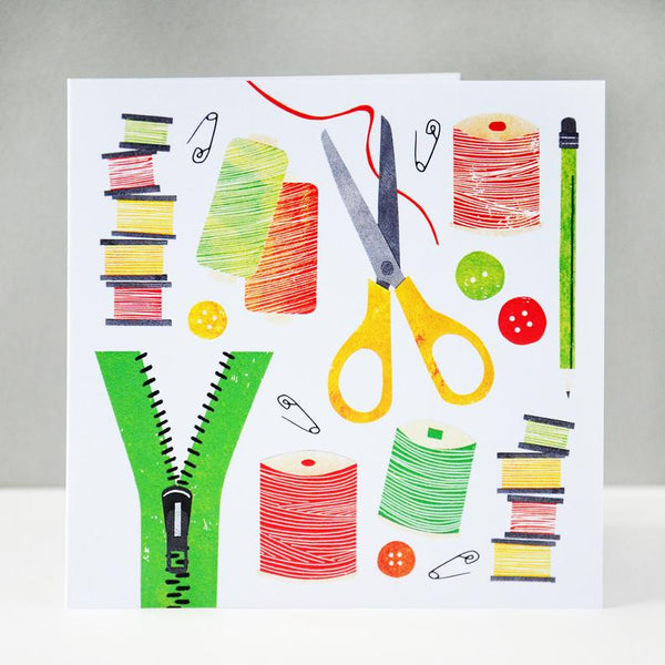 All Things Sewing card - Fiona Clabon Illustration